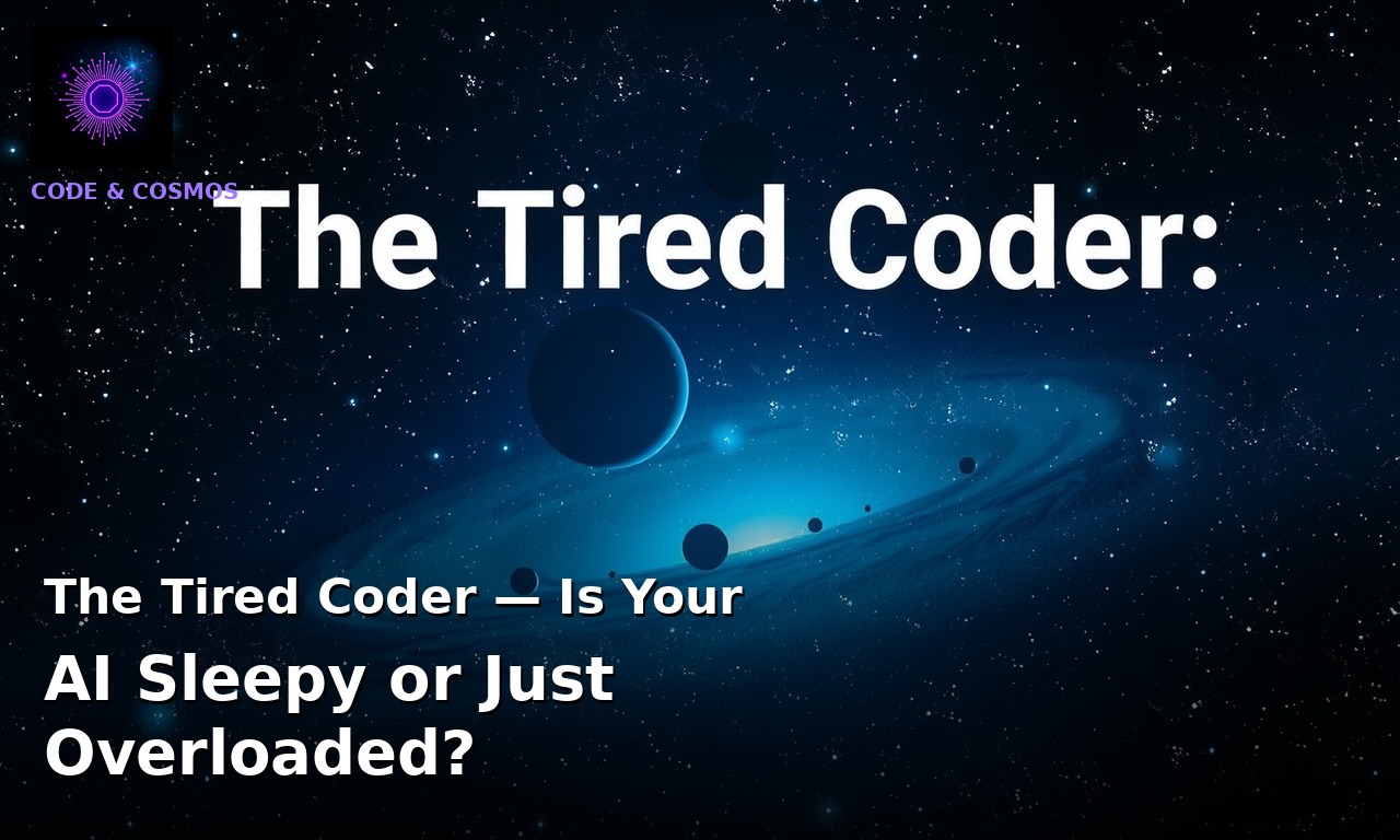 The Tired Coder — Is Your AI Sleepy or Just Overloaded?