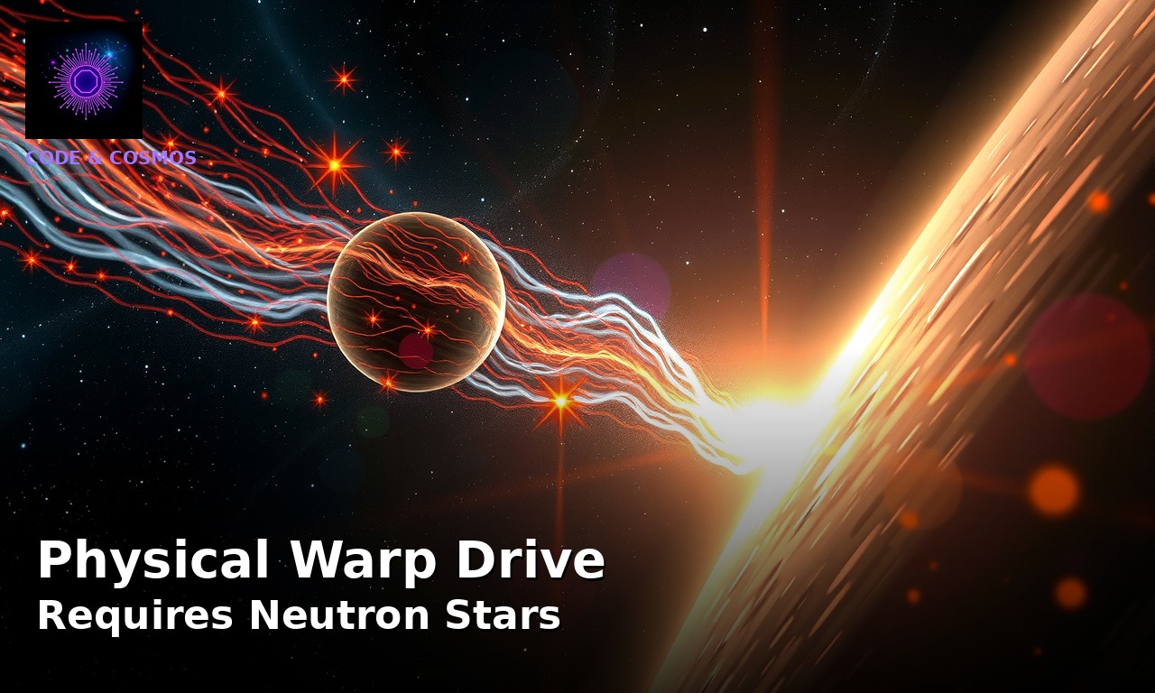 Physical Warp Drive Requires Neutron Stars