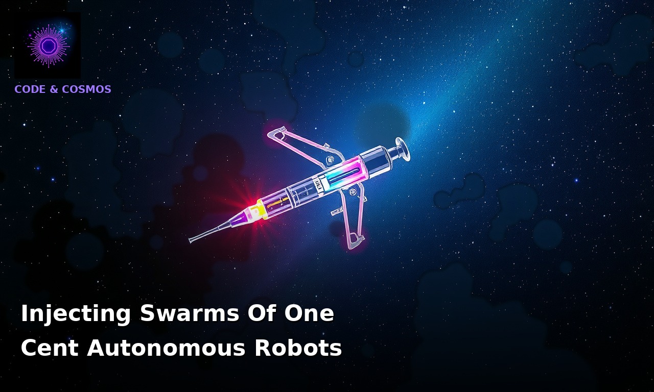Injecting Swarms Of One Cent Autonomous Robots